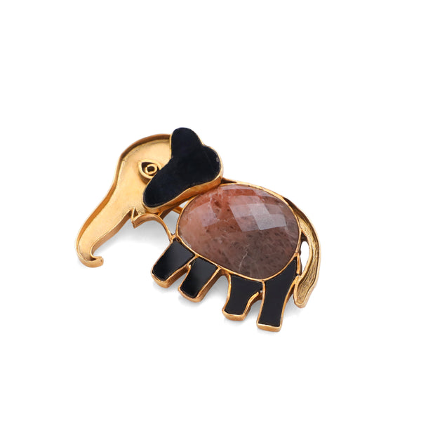 Gaj Ratna Brooch Pin