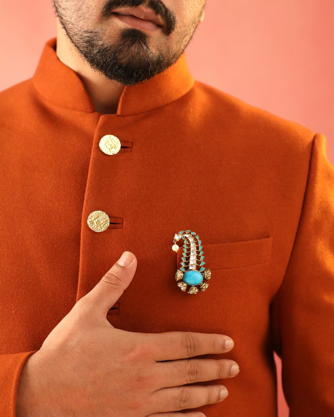 Neel Moti Brooch Pin