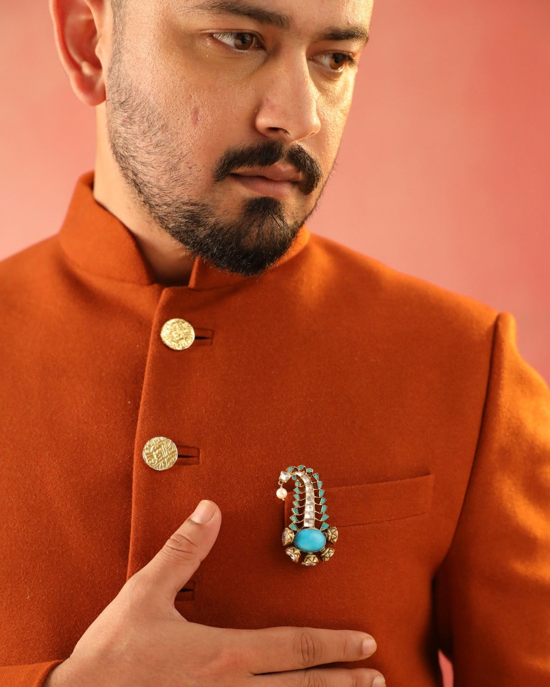 Neel Moti Brooch Pin