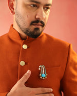 Load image into Gallery viewer, Neel Moti Brooch Pin
