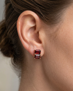 Load image into Gallery viewer, Red Garnet Studs
