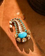 Load image into Gallery viewer, Neel Moti Brooch Pin
