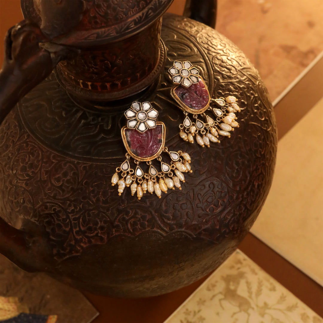 Ruhani Ruby Earrings