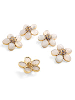 Load image into Gallery viewer, Moonstone Flower Button set
