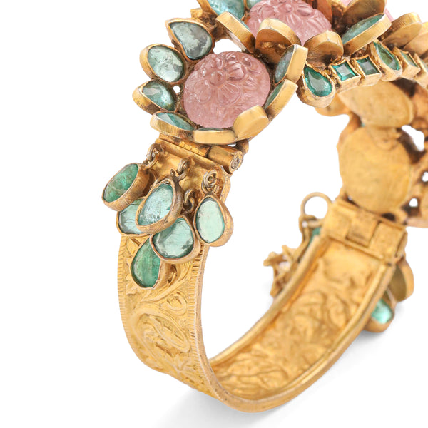 Rose Quartz Empress Bangle