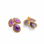 Load image into Gallery viewer, Triveni Amythst Earrings
