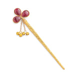 Load image into Gallery viewer, Ranjani Juda Pin Red (Brass)
