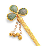 Load image into Gallery viewer, Ranjani Juda Pin Green (Brass)
