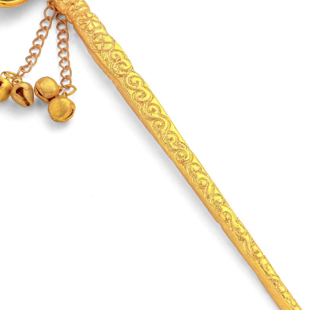 Ranjani Juda Pin Green (Brass)