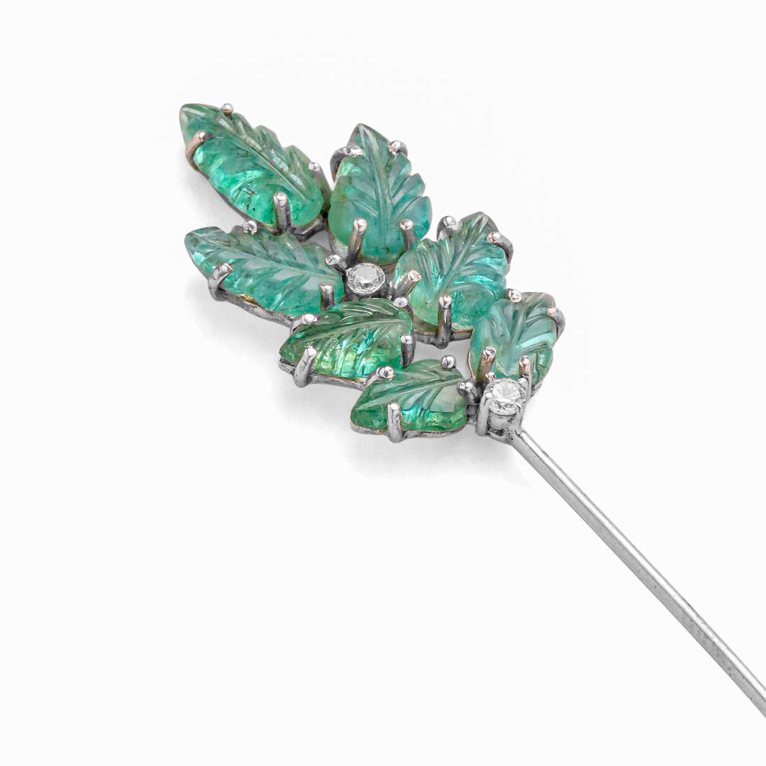 Emerald Patti Brooch Pin