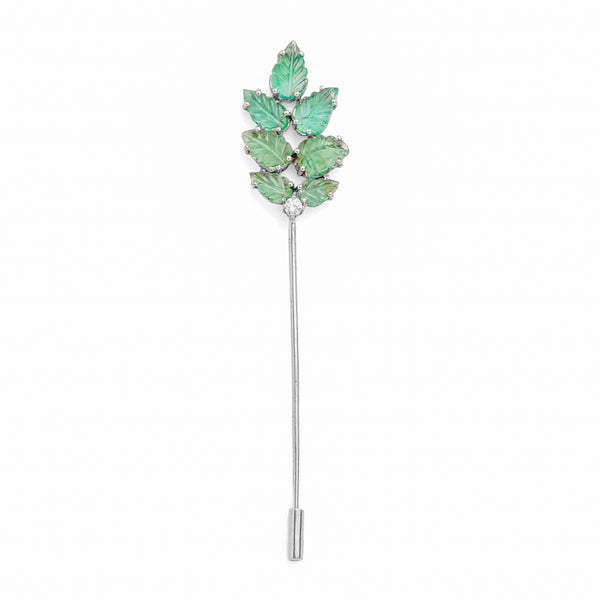 Emerald Patti Brooch Pin