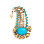Load image into Gallery viewer, Neel Moti Brooch Pin
