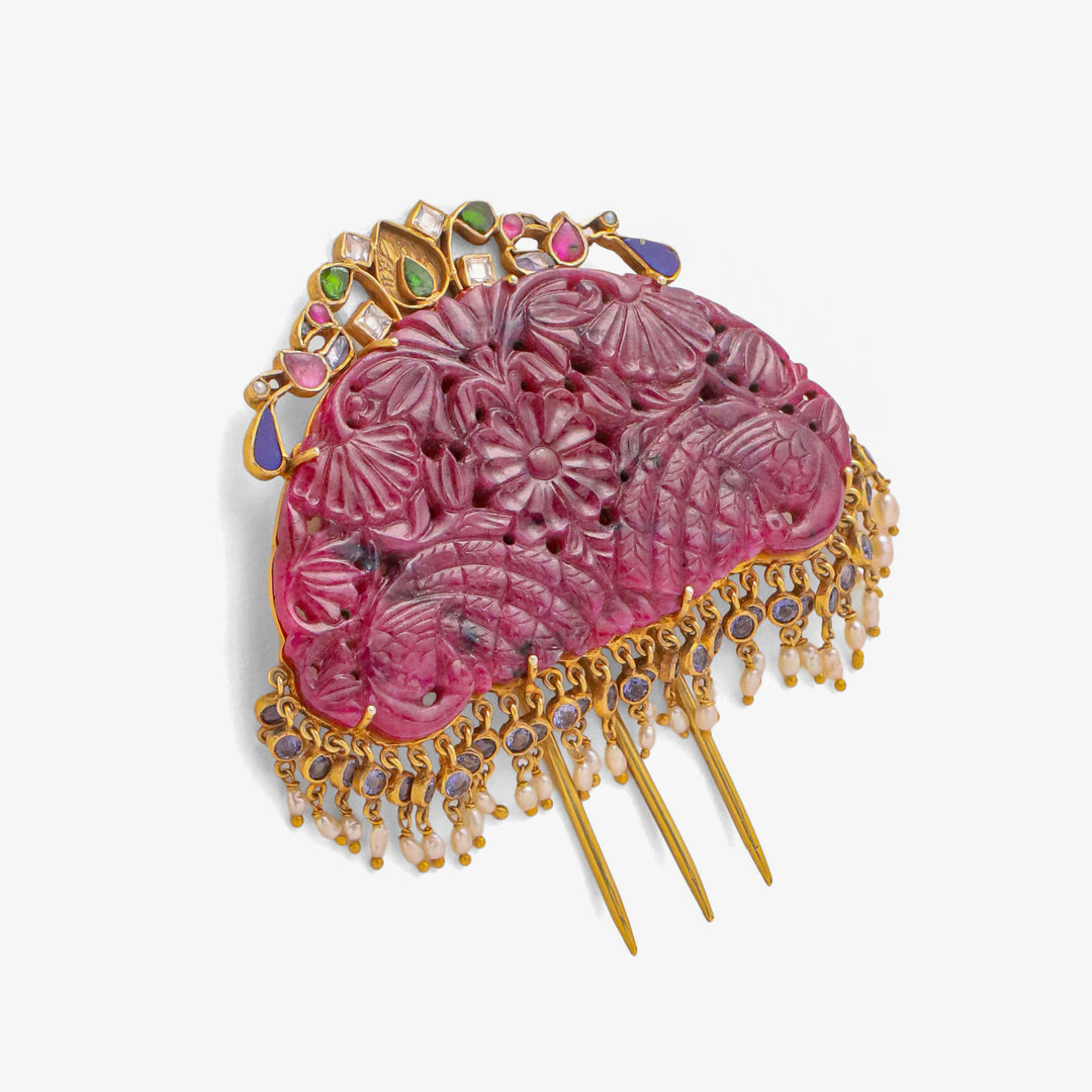 Keshmani Ruby Hair Pin
