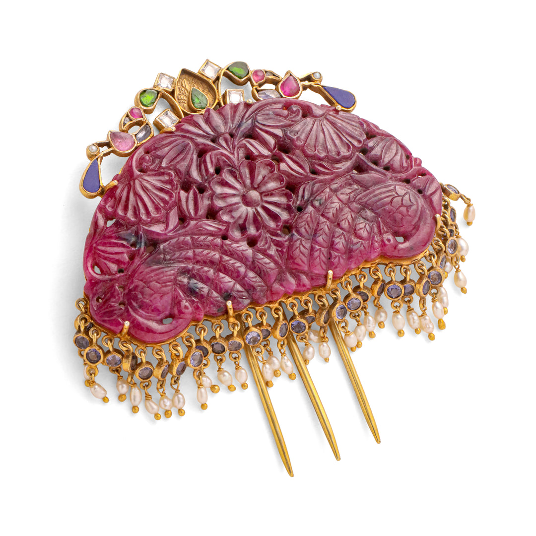 Keshmani Ruby Hair Pin