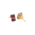 Load image into Gallery viewer, Red Garnet Studs
