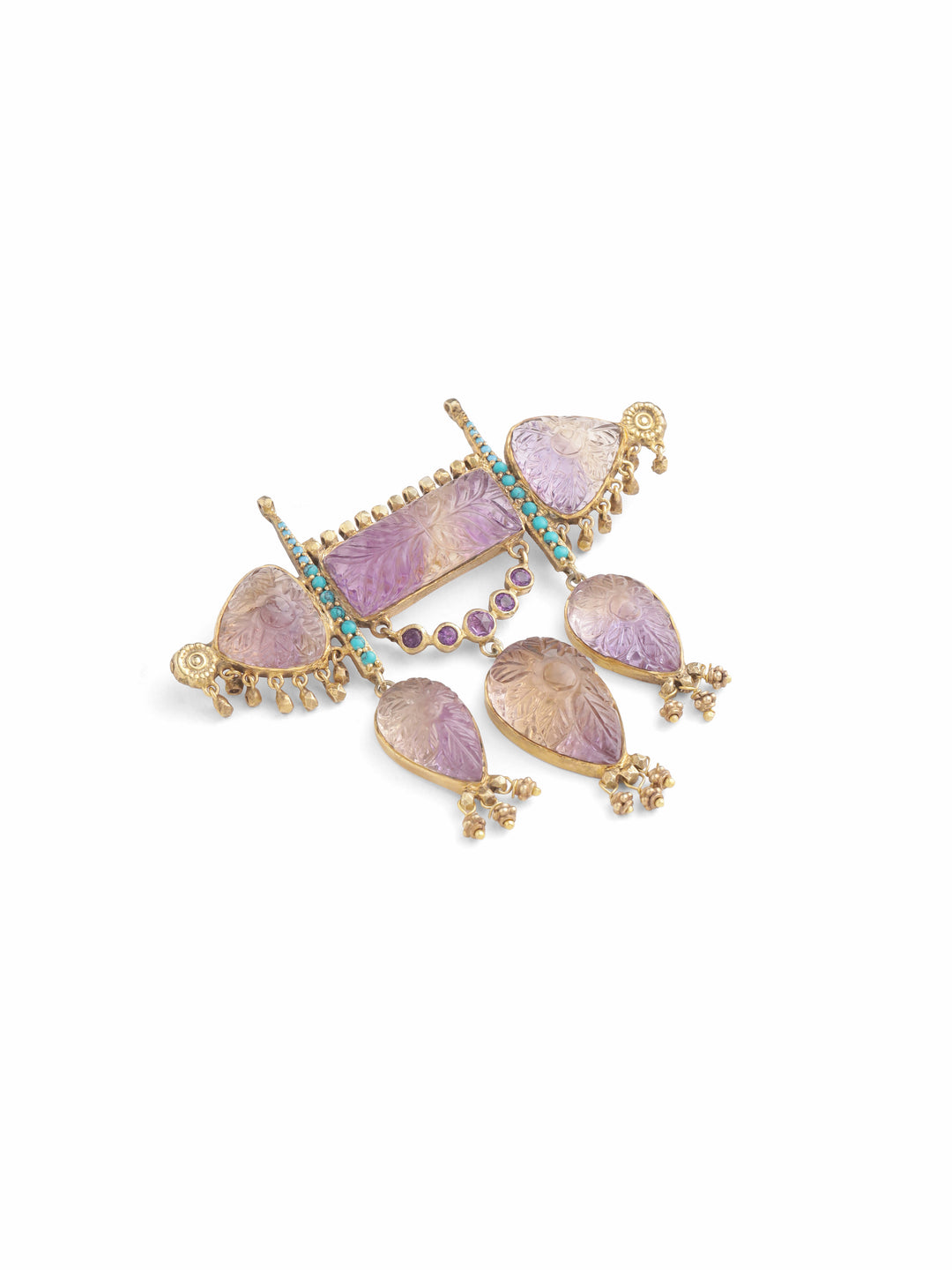 Rajwada Ametrine Brooch Pin