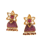 Load image into Gallery viewer, Pushp Ruby Earrings
